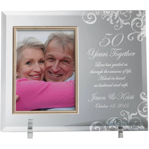 Personalized Years Together Glass Frame
