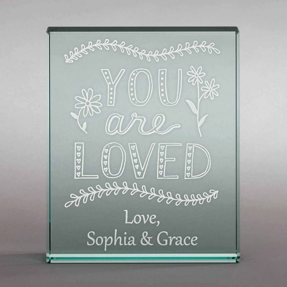 Personalized You Are Loved 4" x 5" Keepsake