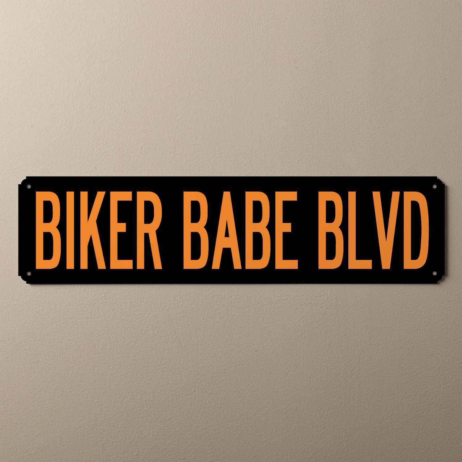 Personalized You Name It Street Sign, Black and Orange