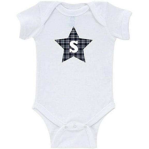 Personalized You're A Star Navy Baby White Creeper