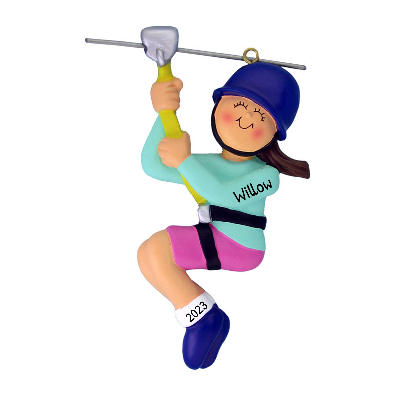 Zip Line Christmas Ornament 