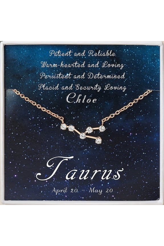 Personalized Zodiac Necklace - Cancer Zodiac - Leo Necklace - Scorpio Necklace - Aries Necklace - Taurus Necklace - Gemini Necklace -Zodiac Necklace Gold