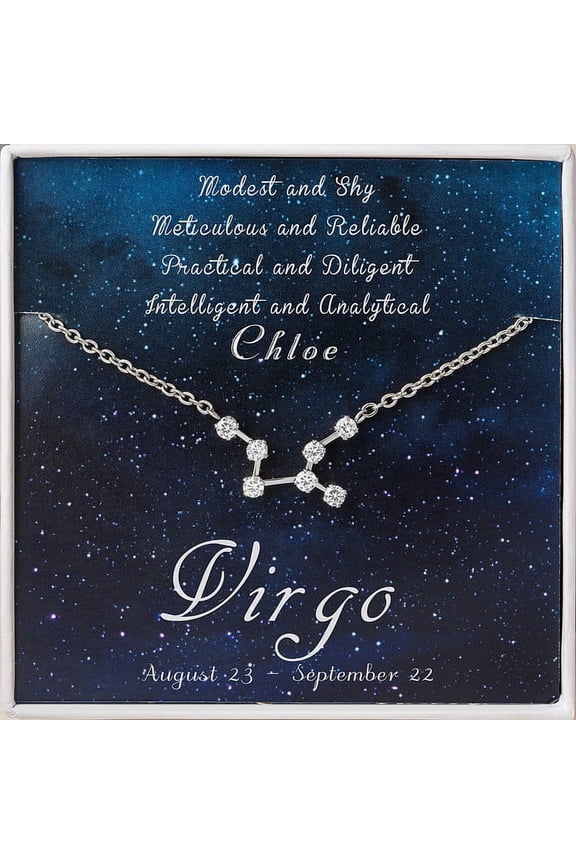 Personalized Zodiac Necklace - Cancer Zodiac - Leo Necklace - Scorpio Necklace - Aries Necklace - Taurus Necklace - Gemini Necklace -Zodiac Necklace Gold