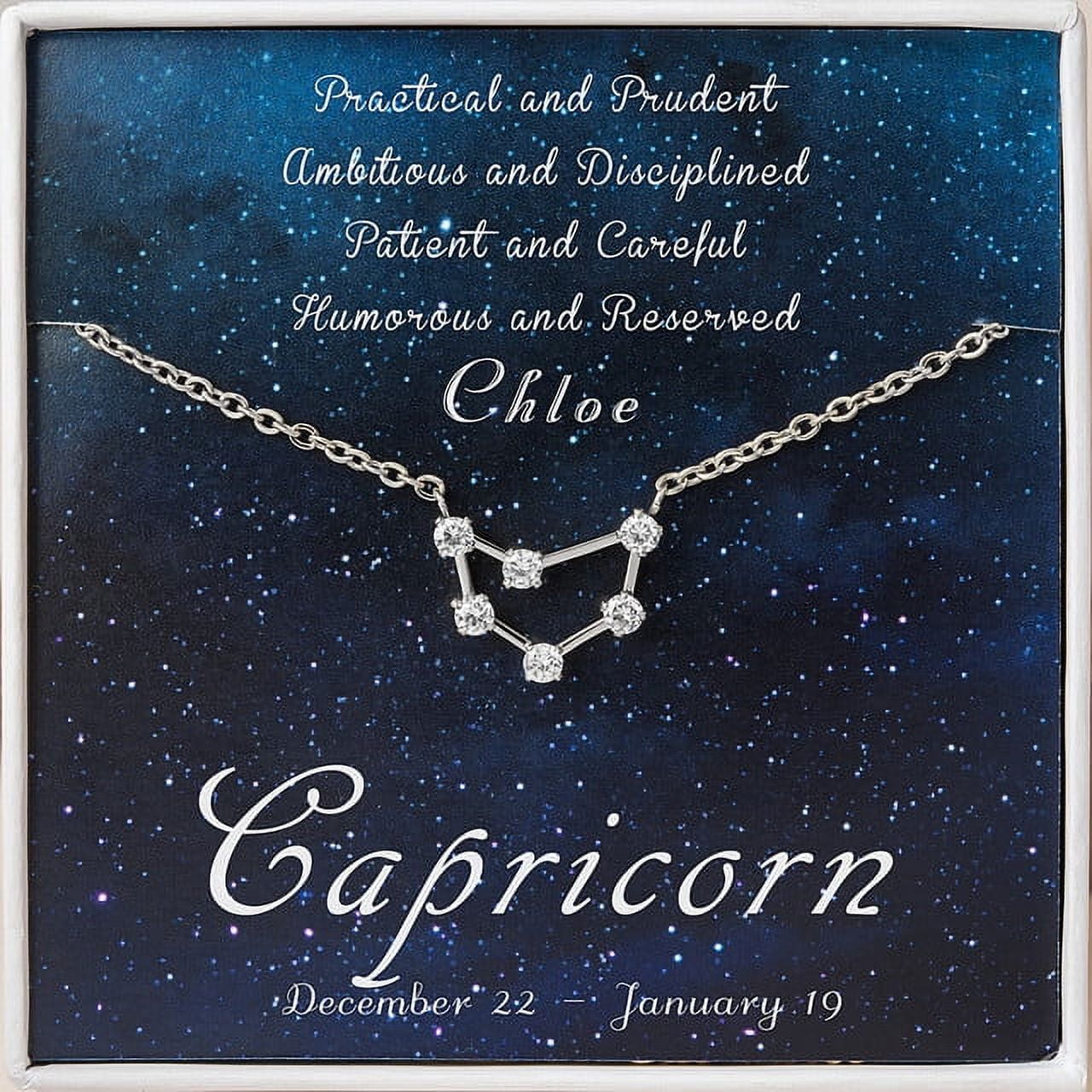 Personalized Zodiac Necklace - Cancer Zodiac - Leo Necklace - Scorpio Necklace - Aries Necklace - Taurus Necklace - Gemini Necklace -Zodiac Necklace Gold
