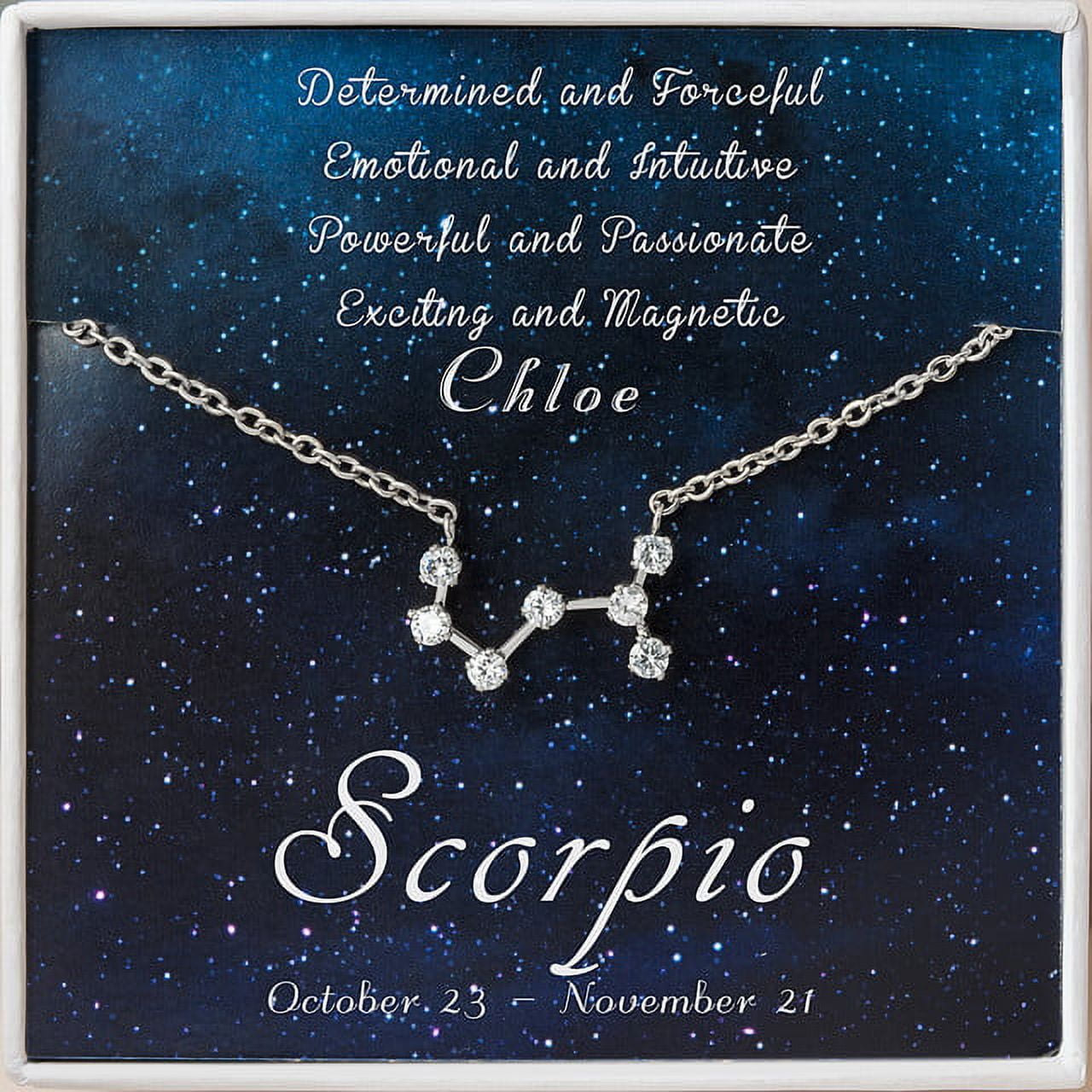Personalized Zodiac Necklace - Cancer Zodiac - Leo Necklace - Scorpio Necklace - Aries Necklace - Taurus Necklace - Gemini Necklace -Zodiac Necklace Gold