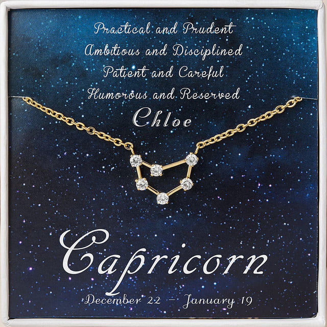 Personalized Zodiac Necklace - Cancer Zodiac - Leo Necklace - Scorpio Necklace - Aries Necklace - Taurus Necklace - Gemini Necklace -Zodiac Necklace Gold