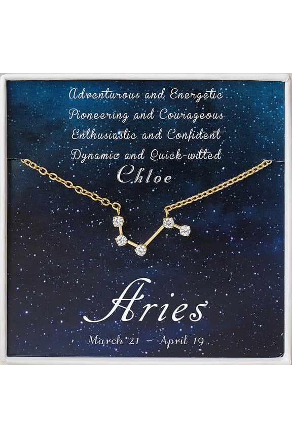 Personalized Zodiac Necklace - Cancer Zodiac - Leo Necklace - Scorpio Necklace - Aries Necklace - Taurus Necklace - Gemini Necklace -Zodiac Necklace Gold