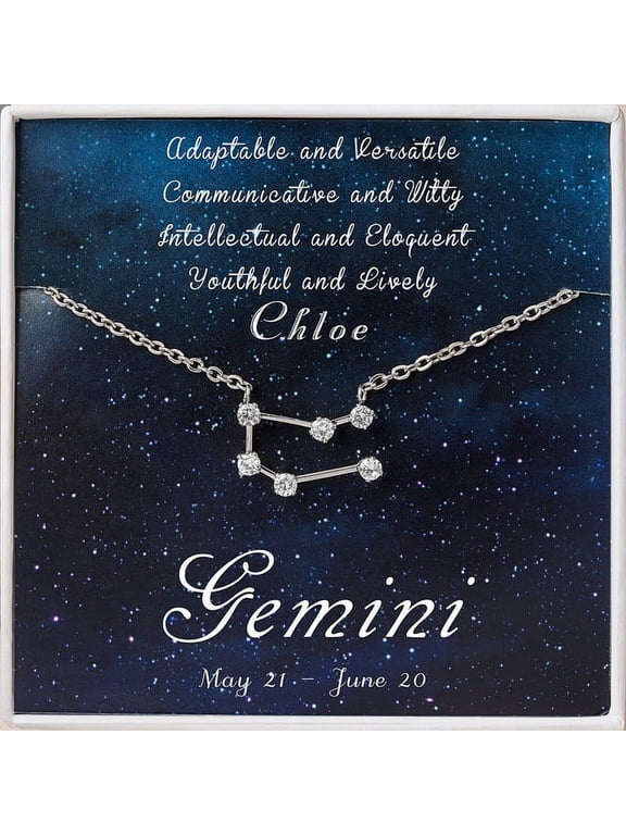 Personalized Zodiac Necklace - Cancer Zodiac - Leo Necklace - Scorpio Necklace - Aries Necklace - Taurus Necklace - Gemini Necklace -Zodiac Necklace Gold