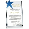 Personalized crystal Retirement Gift Plaque for man or woman