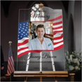 Personalized in Loving Memory Funeral Sign with Photo USA Patriotic Memorial Signs Memory
