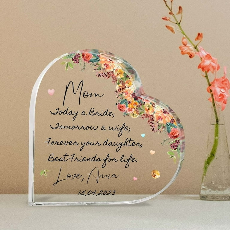 Personalized mother of the bride gift from daughter, wedding gift