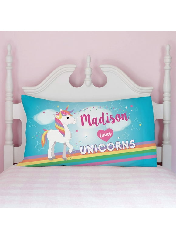 Personalized pillowcases for kids - unicorn, sports, owl or fire truck