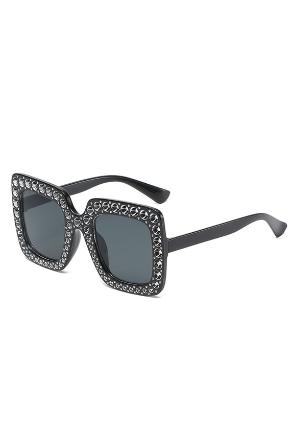 Personalized street shooting square sunglasses fashion big frame sunglasses, made of PC