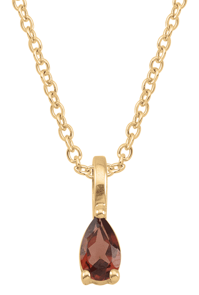 Personalized teardrop pendant in 10k Gold by Jewlster