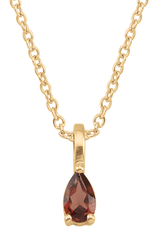 Personalized Teardrop Pendant for Ladies and Teens in Sterling Silver with Cable Chain by Jewlster