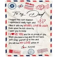 thumbnail image 1 of Personalized to My Mom Blanket from Daughter Son Love Letter Mail to Mom Birthday Mothers Day Christmas Customized Fleece Sherpa Blanket Blankets, 1 of 5