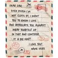 thumbnail image 1 of Personalized to My Mom Blanket from Daughter Son Love Letter Mail to Mom Birthday Mothers Day Christmas Customized Fleece Sherpa Blanket Blankets, 1 of 5