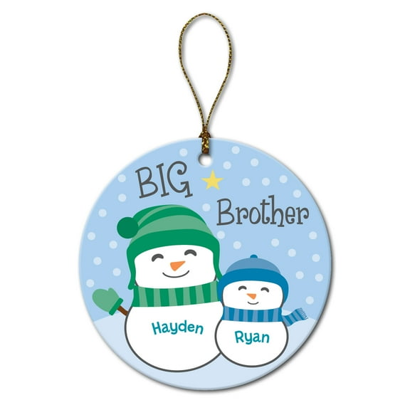 PersonalizedBig/Little Sibling Wood Ornament
