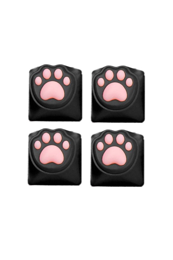 Personalizeds Cats Claw ABS Silicone Keycaps for Typists Programmers Students
