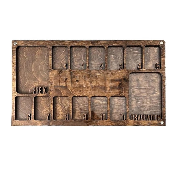 Personalizing Wooden School Years Picture Frame Pre-K to 12 Graduation Keepsakes for Teachers and Parent