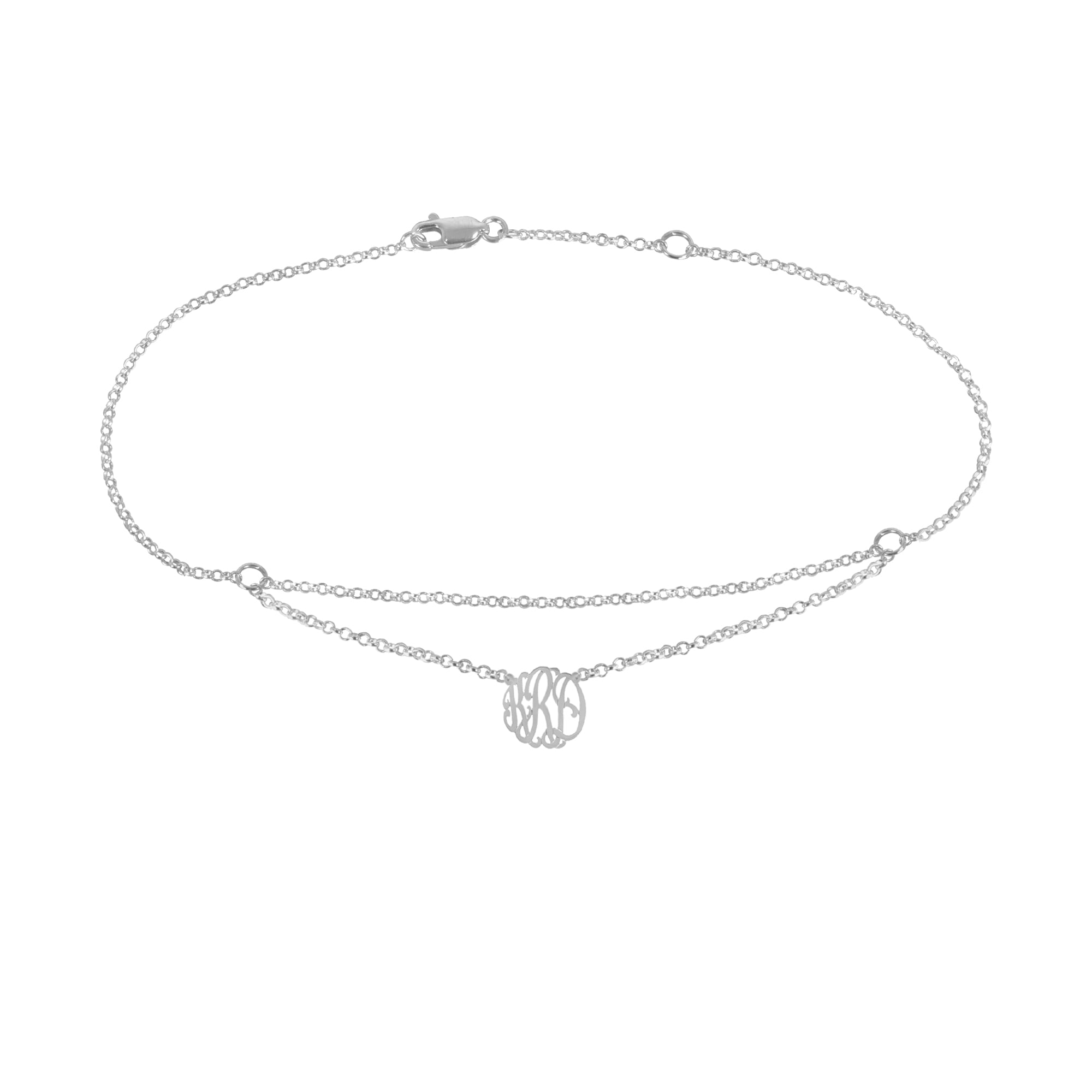 Personalzied Floating Monogram Anklet