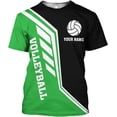 thumbnail image 1 of Personalzied Volleyball 3D Shirt, Volleyball Shirts for Women, Volleyball Men Shirts, Custom Volleyball Tshirts (Green, XL), 1 of 10