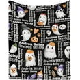 thumbnail image 1 of Personlized Ghosts Halloween Blanket Gifts for Girls Women Kids Fleece Lightweight Throws Blanket Spooky for Boys Soft Flannel Blankets Decorations-60 x80, 1 of 6