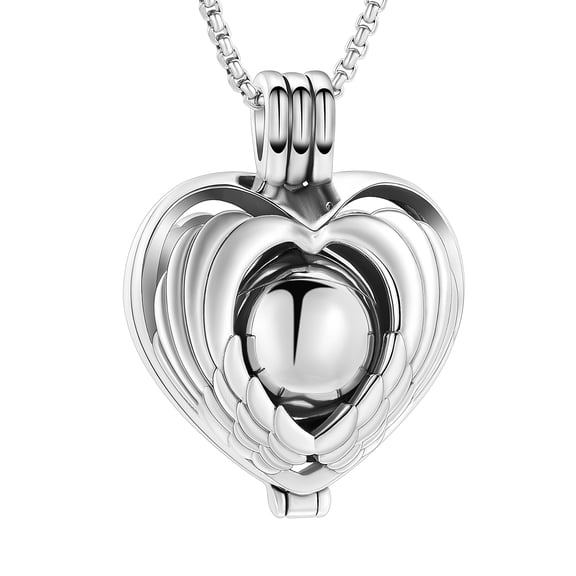 Personlized Hollow Heart Urn Necklace for Ashes for Women Men Urn for Human Ashes Cremation Keepsake Memory Jewelry