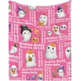thumbnail image 1 of Personlized Pink Ghosts Halloween Blanket Gifts for Girls Women Kids Fleece Lightweight Throws Blanket Spooky for Boys Soft Flannel Blankets Decorations-60 x80, 1 of 6