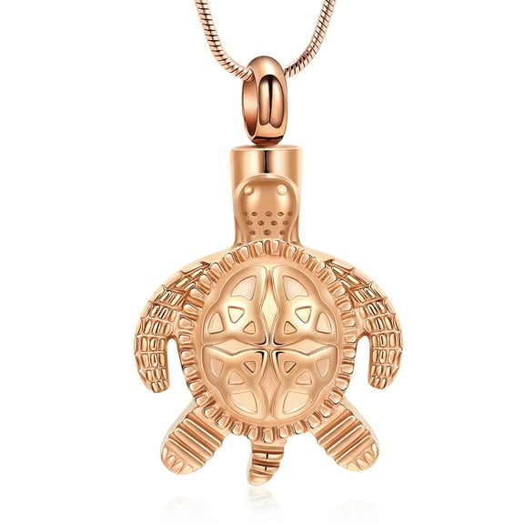 Personlized Sea Turtle Necklace Urns for Cremation Ashes Urn Necklace Lockets for Human Ashes Pet Ashes Holder Pendent for Ashes and Chain