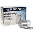 thumbnail image 1 of Personna Double Edge Stainless Steel Blades 100 Pcs Comfort Coated Safety Barber Shaving Razor Made in USA (Pack of 2) by Personna, 1 of 3