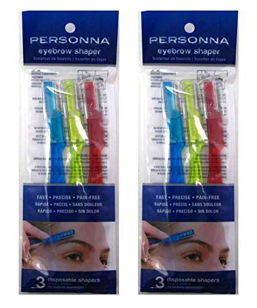 Personna Eyebrow Shapers 3 Count (2 Pack)