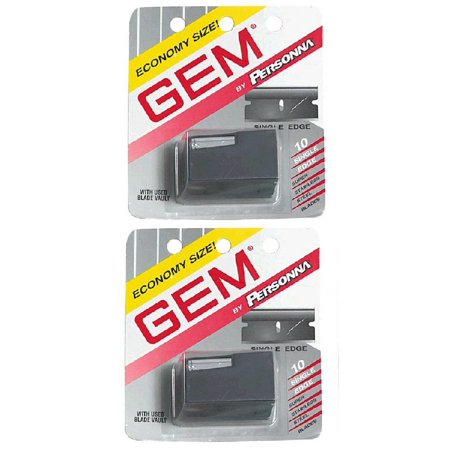 Personna Gem Super Stainless Steel Refill Blades, 10 ct. (Pack of 2) + Beyond BodiHeat Patch, 1 Ct
