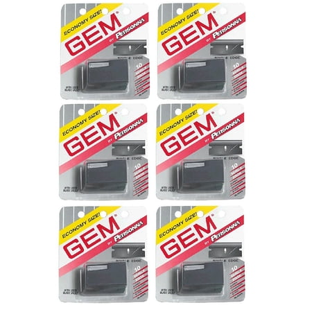 Personna Gem Super Stainless Steel Refill Blades, 10 ct. (Pack of 6) + Yes to Coconuts Moisturizing Single Use Mask