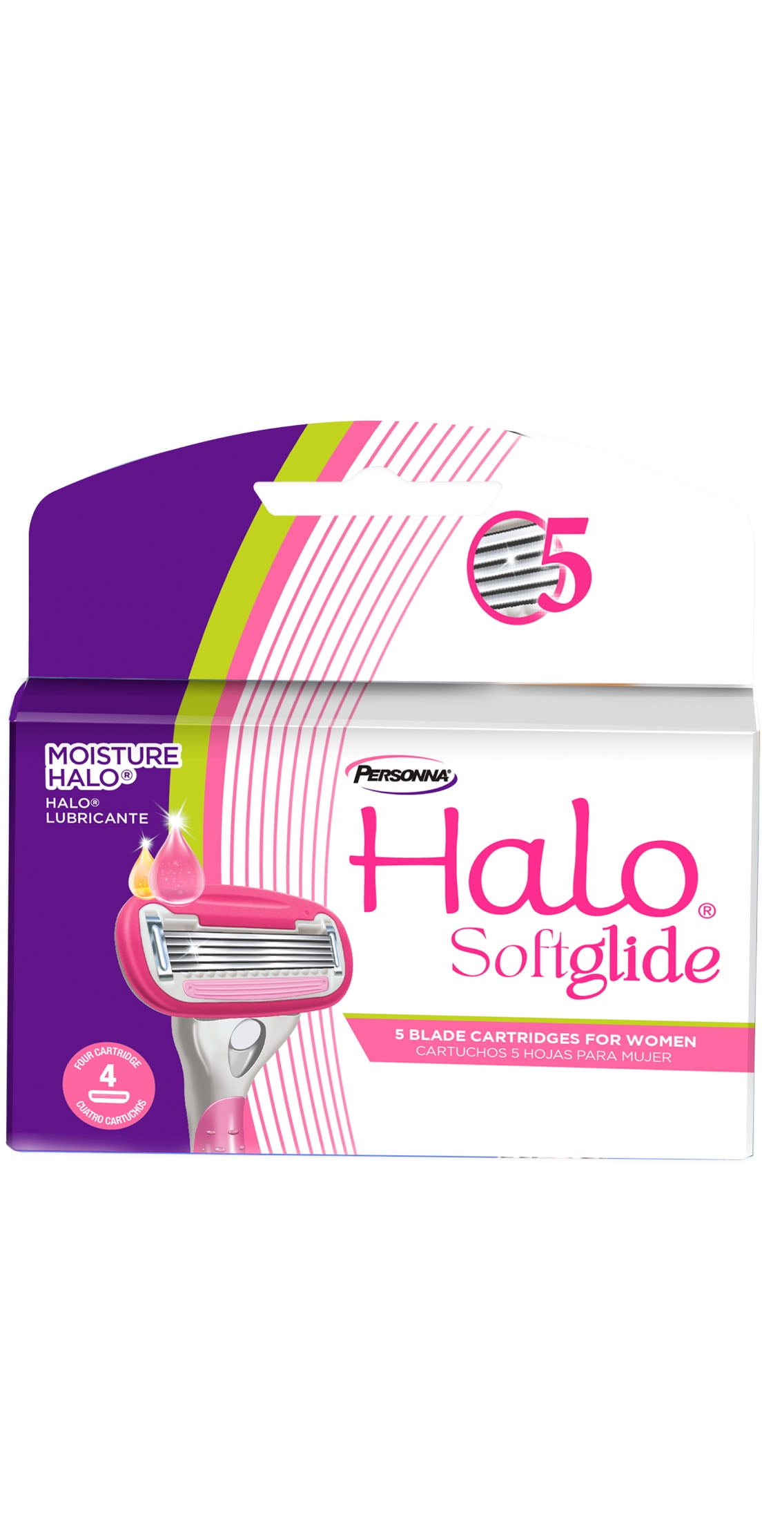 Personna Halo 5 Blade Cartridge, 4ct