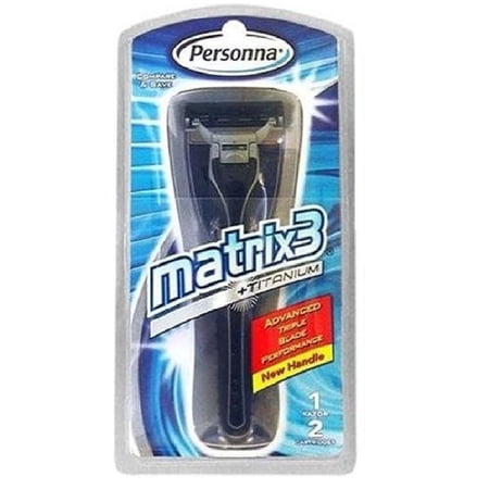 Personna Matrix3 Advanced Triple Blade Razor Handle + Yes to Coconuts Moisturizing Single Use Mask