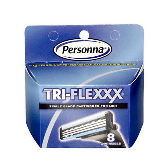 Personna Tri Flex Cartridge, 8 Count