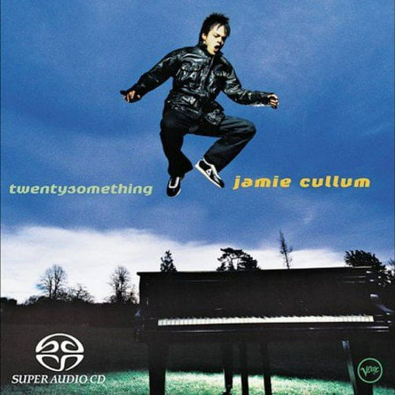 Personnel: Jamie Cullum (vocals, accordion, Fender Rhodes piano, Wurlitzer piano, Hammond b-3 organ, Mellotron); John Paricelli (guitar); Alan Barnes (alto saxophone); Ben Castle (tenor saxophone); Martin Shaw (trumpet, flugelhorn); Geoff Gascoyne (bass instrument); Michael Strange (drums); Francis Fuster (percussion).Recording information: 07/2003.Young pianist/vocalist Jamie Cullum, made a sizeable splash in a post-Norah Jones world of jazz-influenced, acoustic-leaning singer/songwriters. Whether he's performing "Singin' in the Rain" in a Stevie Wonder style or channeling Jimi Hendrix through Stax via Van Morrison on "Wind Cries Mary," Cullum helps to redefine interpretive singing in the early 21st century on TWENTYSOMETHING. (Who says you can't play a convincing cover of Radiohead's "High and Dry" based on an Ahmad Jamal line?) There is nothing slavish about Cullum's approach, as his soulful swinging and slightly ragged-edged crooning reveal a very musical soul. Playing off Cullum's charming presence, Stewart Levine uses analog production to give the proceedings a deep, warm glow.