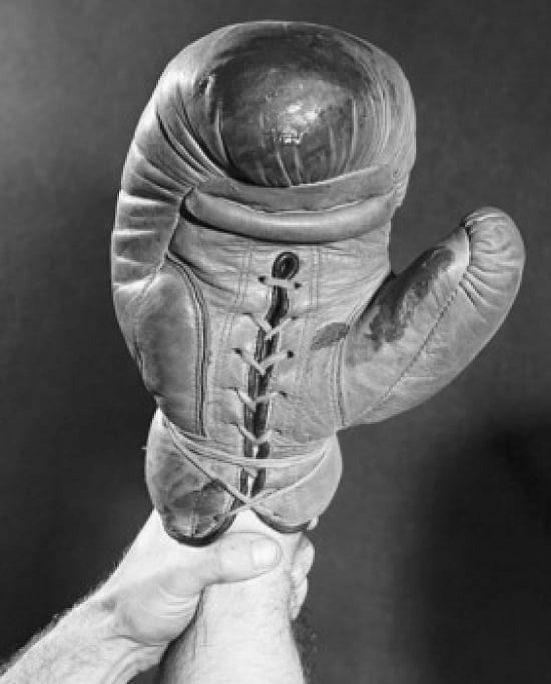 Persons hand wearing a boxing glove Canvas Art - (18 x 24)