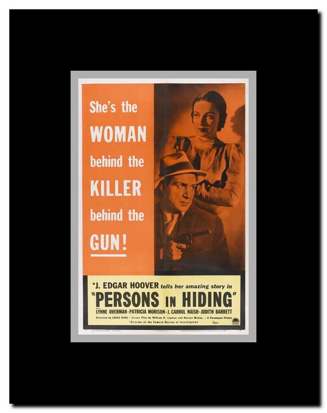 Persons in Hiding Framed Movie Poster