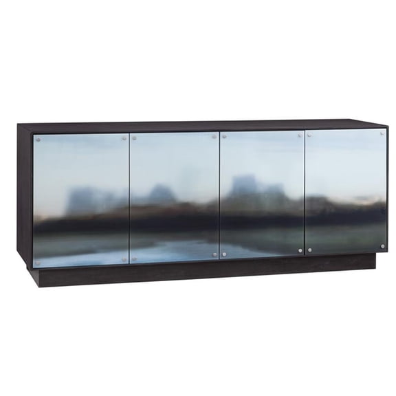 Perspective Server in Dark Brown Oak Finished Wood
