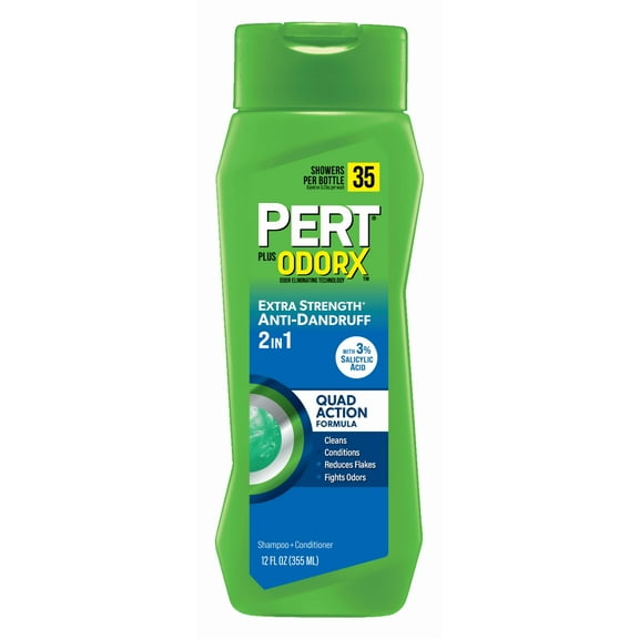Pert 2-in-1 Advanced+ Extra Strength Anti-Dandruff Shampoo & Conditioner, for All Hair Types, 12 oz