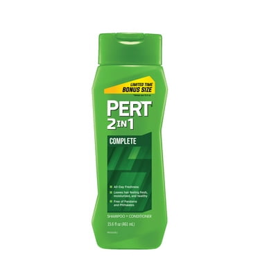 Pert 2-in-1 Complete Clean Shampoo & Conditioner, for All Hair Types, 15.6 fl oz