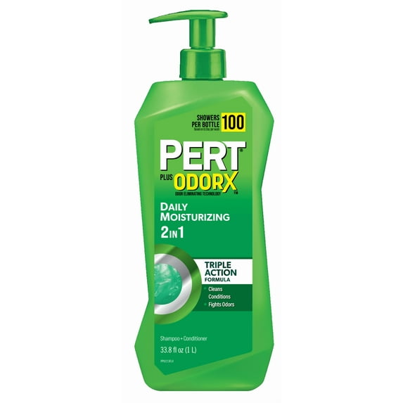 Pert Plus OdorX Daily Moisturizing 2-in-1 Triple Action Formula 33.8 fl oz