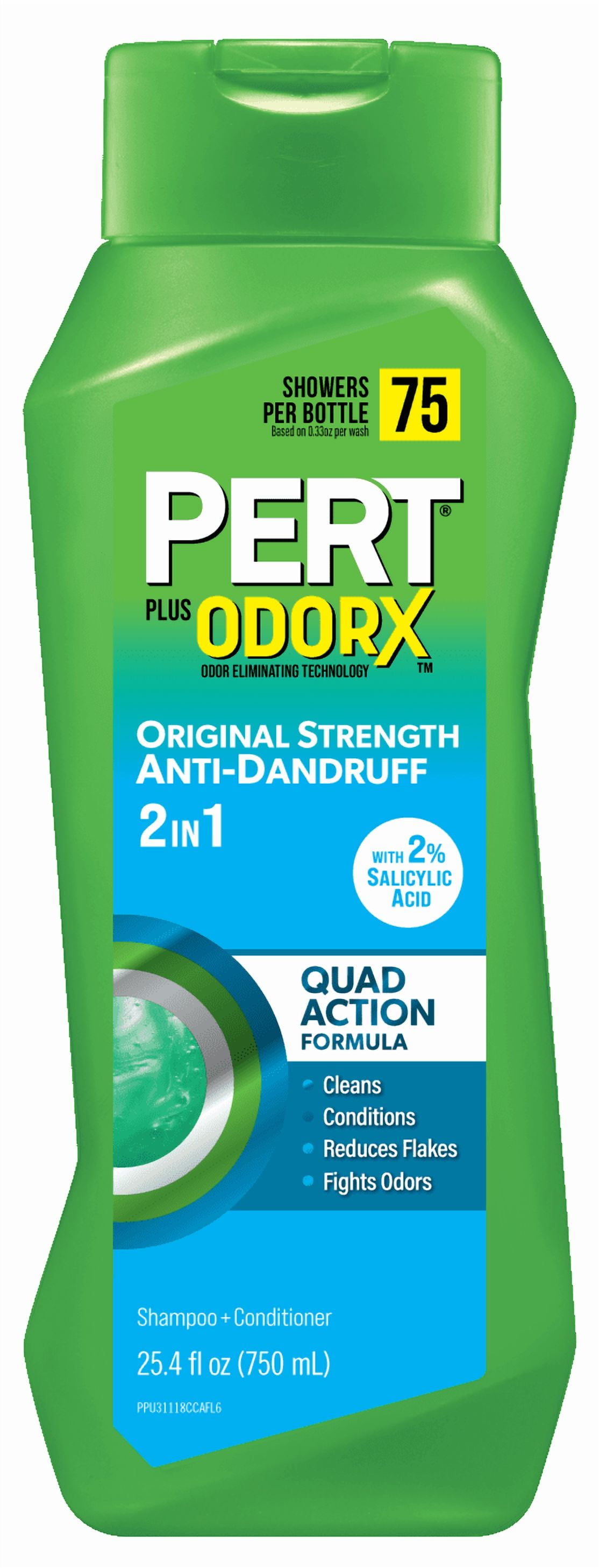 Pert Advanced Anti-Dandruff Relief 2-in-1 Shampoo Plus Conditioner, 25.4 fl oz