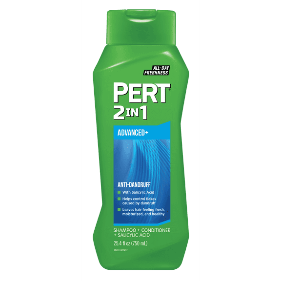 Pert plus Anti-Dandruff 2-in-1 Shampoo & Conditioner, 25.4 Oz Pack of 12
