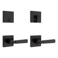 thumbnail image 1 of Kwikset Perth Keyed Entry Lever and Single Cylinder Deadbolt Combo Pack Featuring SmartKey Security in Matte Black, 1 of 6