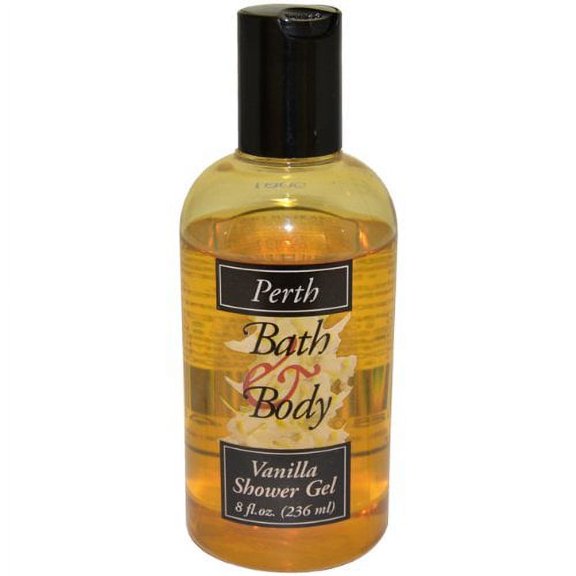 Perth Shower Gel Unisex, Vanilla, 8 Ounce