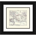 thumbnail image 1 of Perthes 13x12 Black Ornate Wood Framed with Double Matting Museum Art Print Titled - Middle East Persia - Perthes 1896, 1 of 4