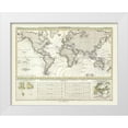 thumbnail image 1 of Perthes 14x12 White Modern Wood Framed Museum Art Print Titled - World Tidal Waves - Perthes 1838, 1 of 4